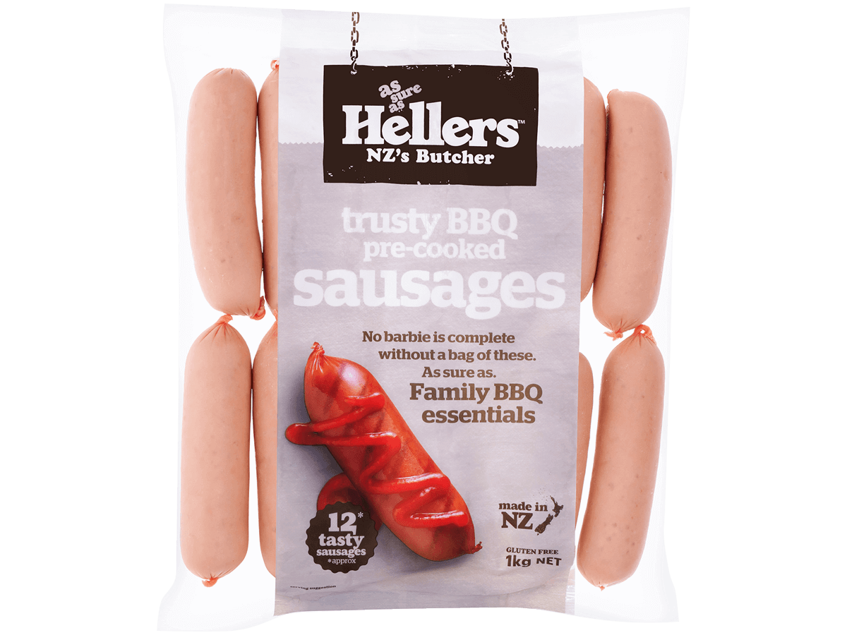 Hellers Precooked Sausages 1kg