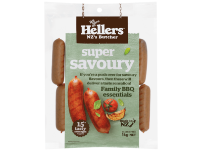 Hellers Super Savoury precooked Sausages 1kg