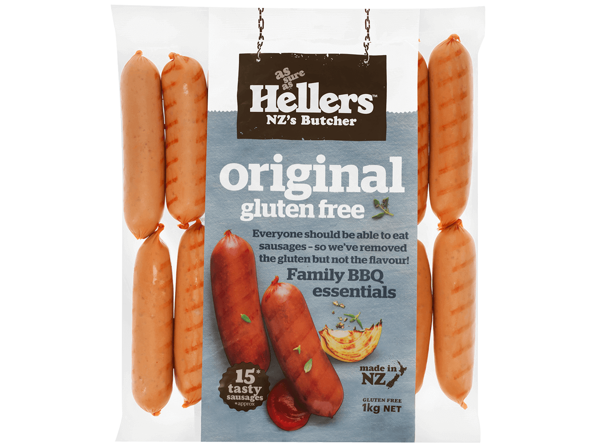 Hellers Sensational Sausages Gluten Free 1kg