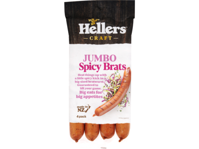 jumbo spicy brats bratwursts sausages