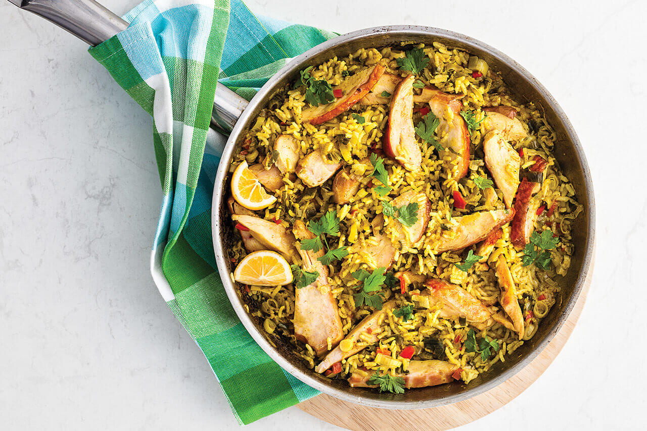 Image shows the cooked Kedgeree recipe