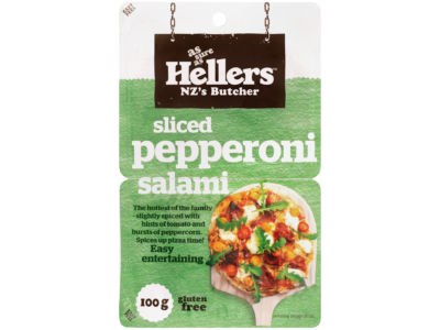 Hellers Sliced Pepperoni Salami 100g