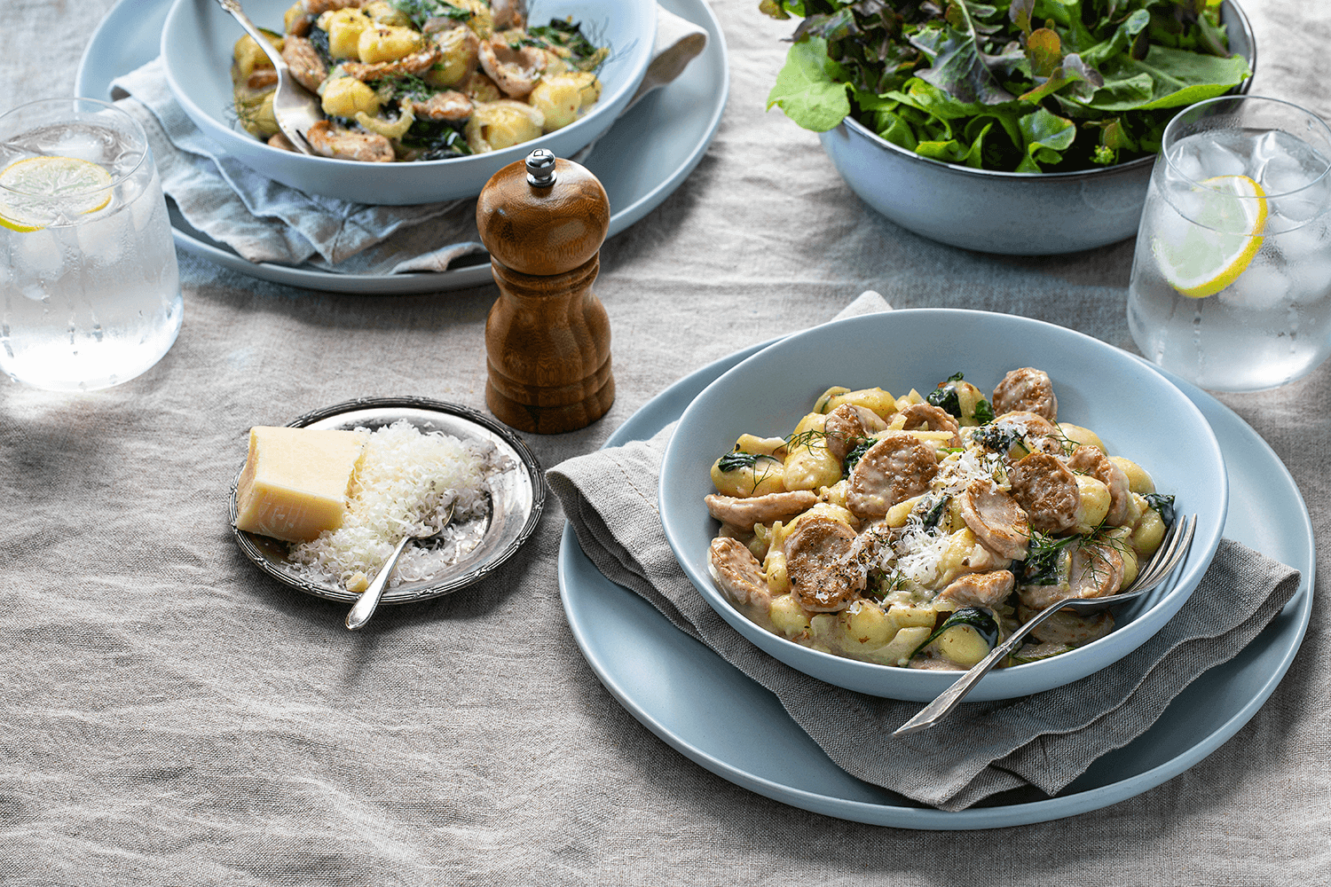 Quick One Pan Hellers Pork Sausage & Fennel Gnocchi