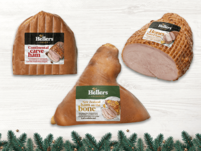 3 different christmas hams available from Hellers. Learnt he difference between hellers leg hams