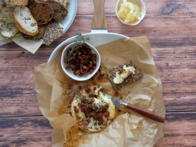 chorizo recipe: Honey Chorizo Baked Camembert